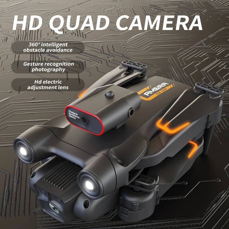 New M17 Max Drone 8K Professional Optical Flow RC Helicopter with Triple HD Camera, Foldable, WIFI FPV, LED, 5000m Range