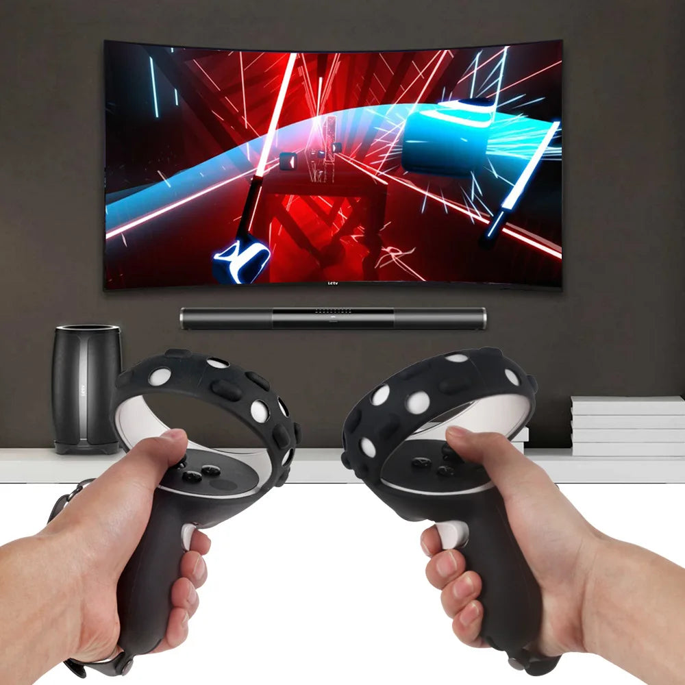 Oculus Quest 2 Grip Knuckle Strap Silicone VR Accessories