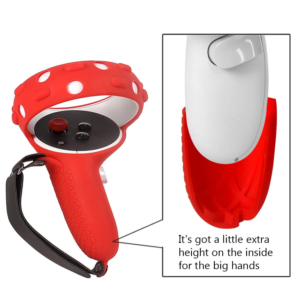 Oculus Quest 2 Grip Knuckle Strap Silicone VR Accessories