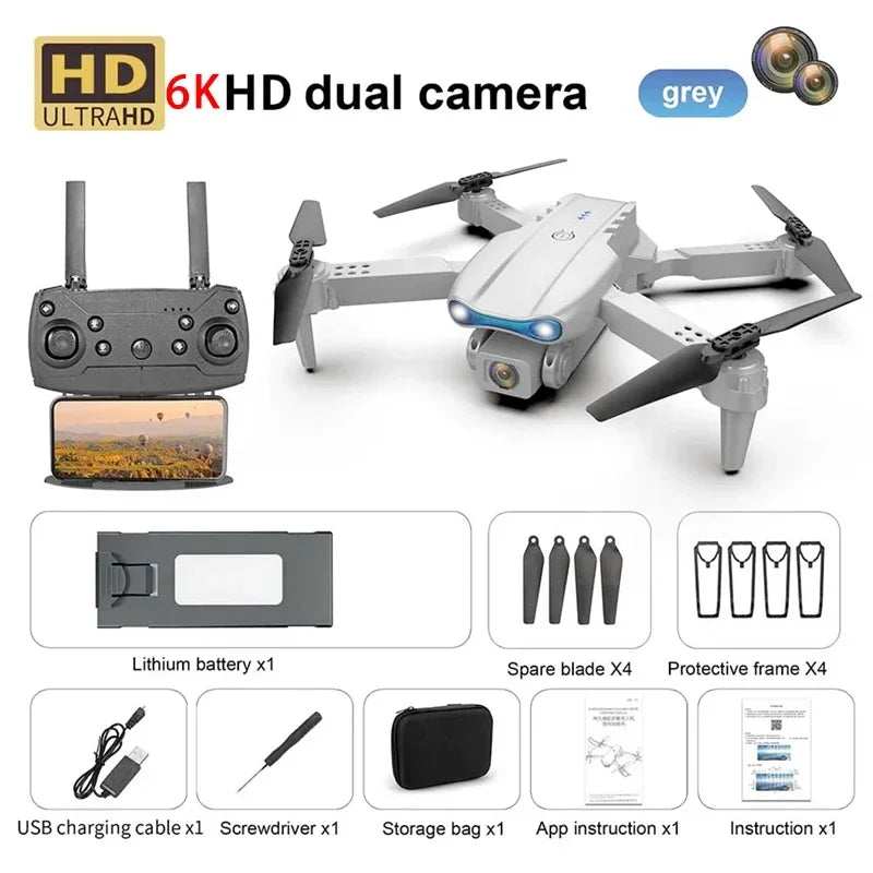 New E99 PRO Drone GPS 8K HD Camera FPV 5G Wifi Brushless Motor Foldable RC Quadcopter