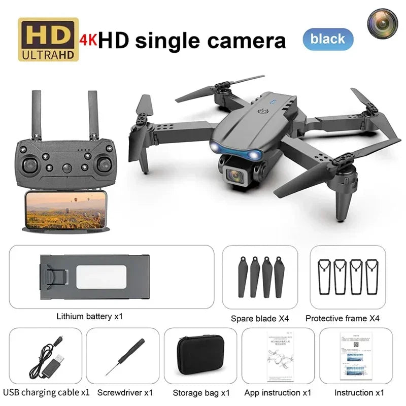 New E99 PRO Drone GPS 8K HD Camera FPV 5G Wifi Brushless Motor Foldable RC Quadcopter