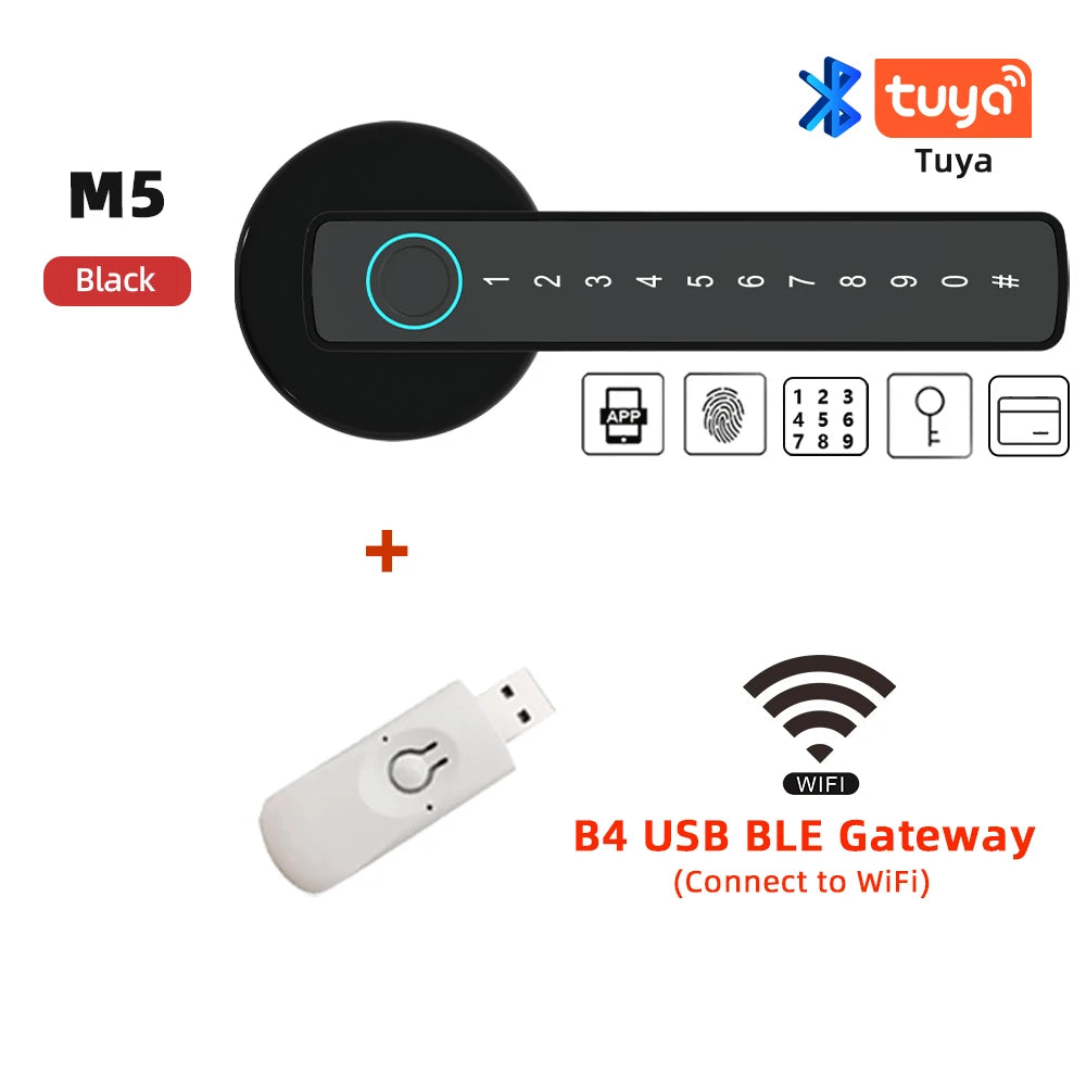 RAYKUBE Tuya BLE Smart Fingerprint Door Lock
