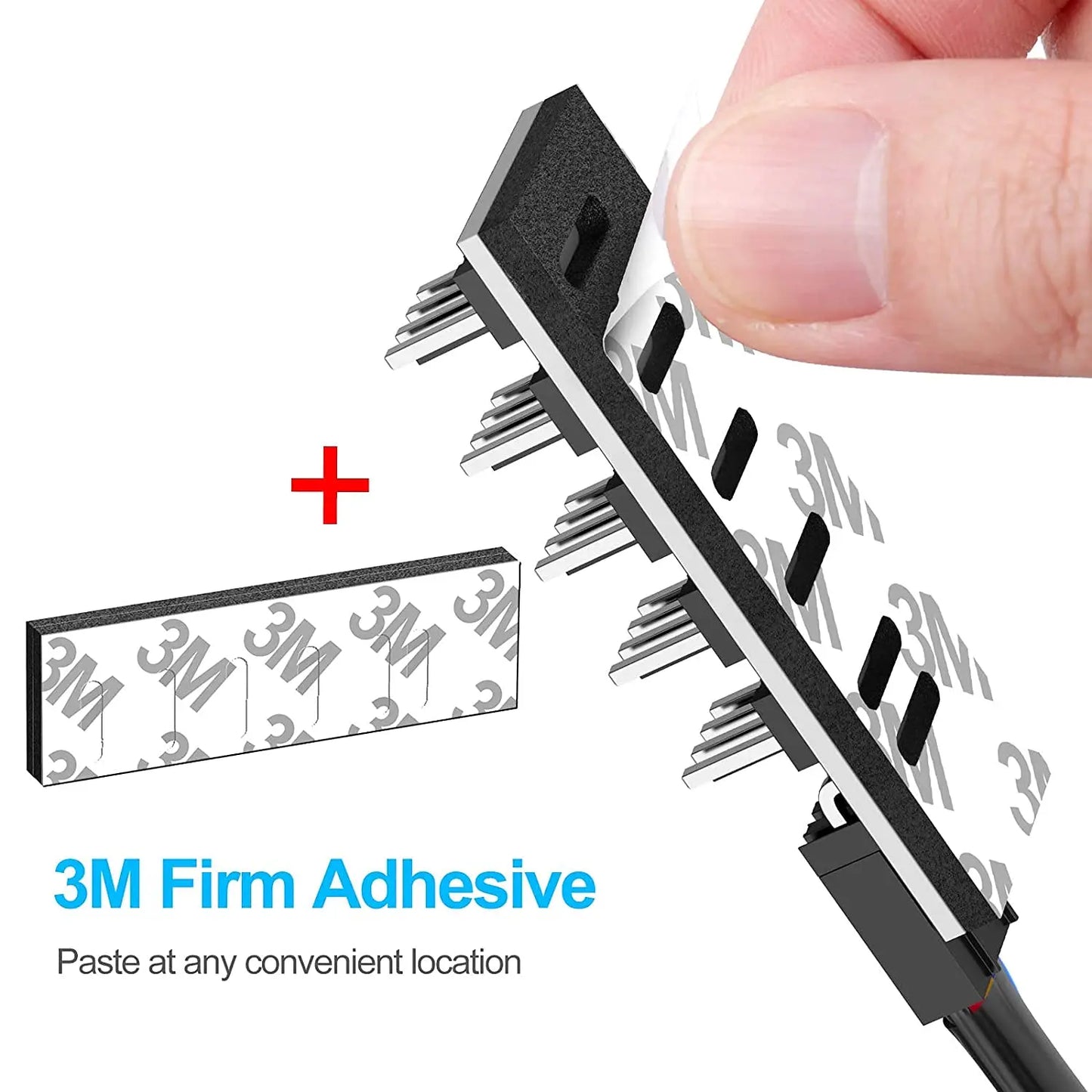 1-to-5 PWM Fan Hub Splitter Adapter for PC Cooling