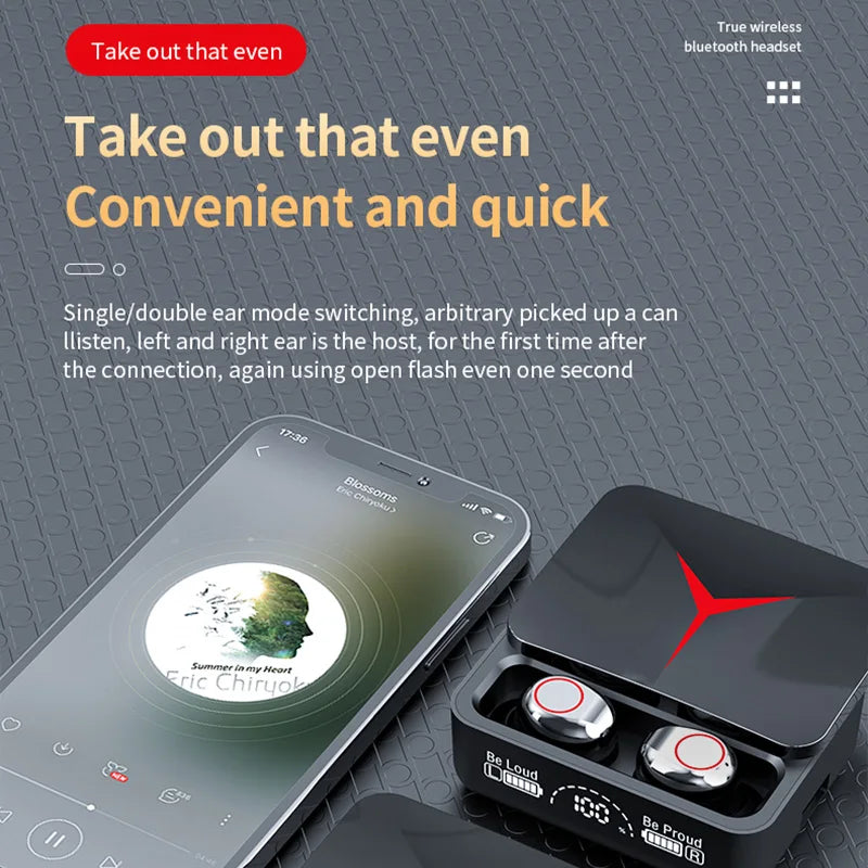 TWS M90 Wireless Gaming & Sport Earbuds – Bluetooth Headphones