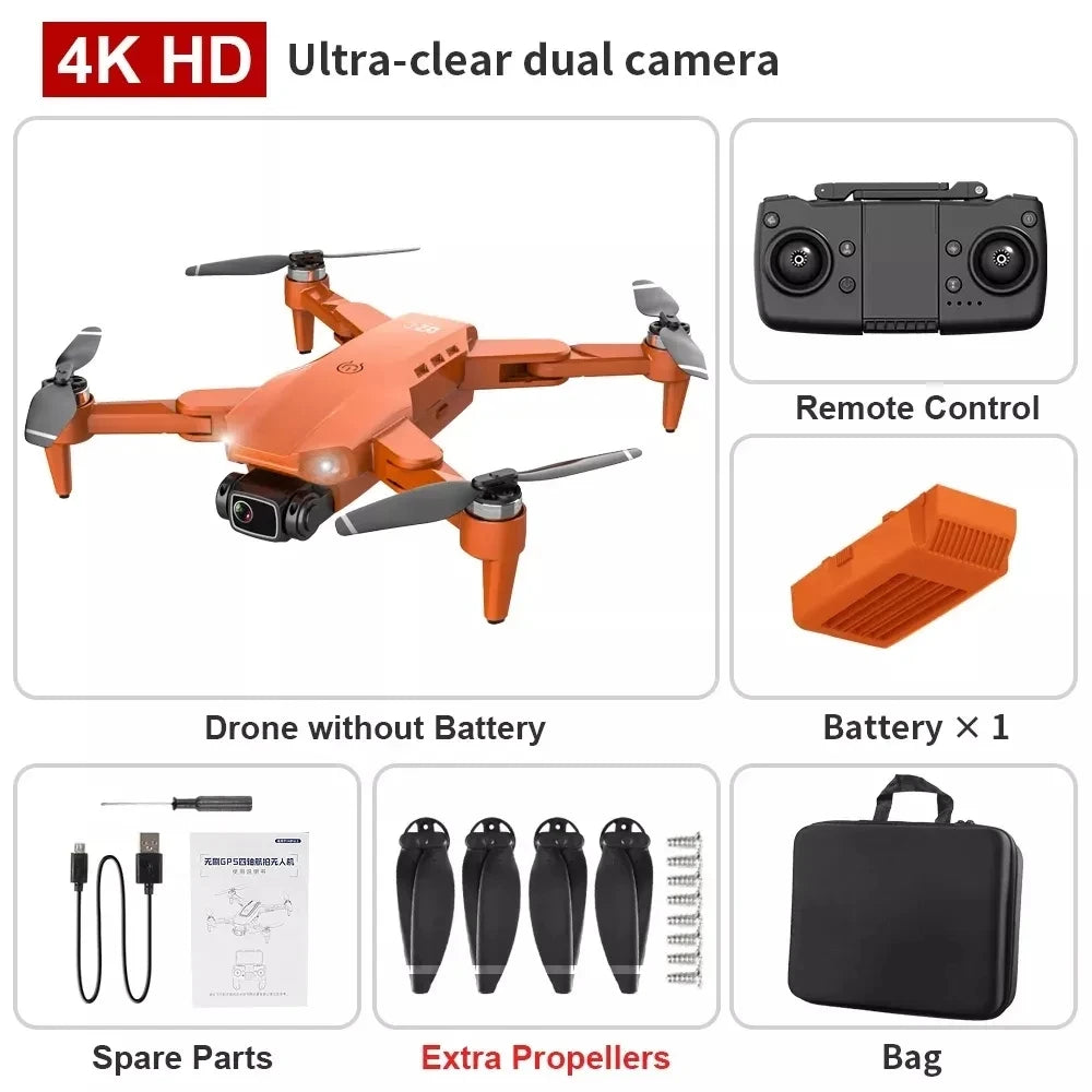 Drone L900 Pro 4K 5G GPS HD Dual Camera Foldable Quadcopter RC