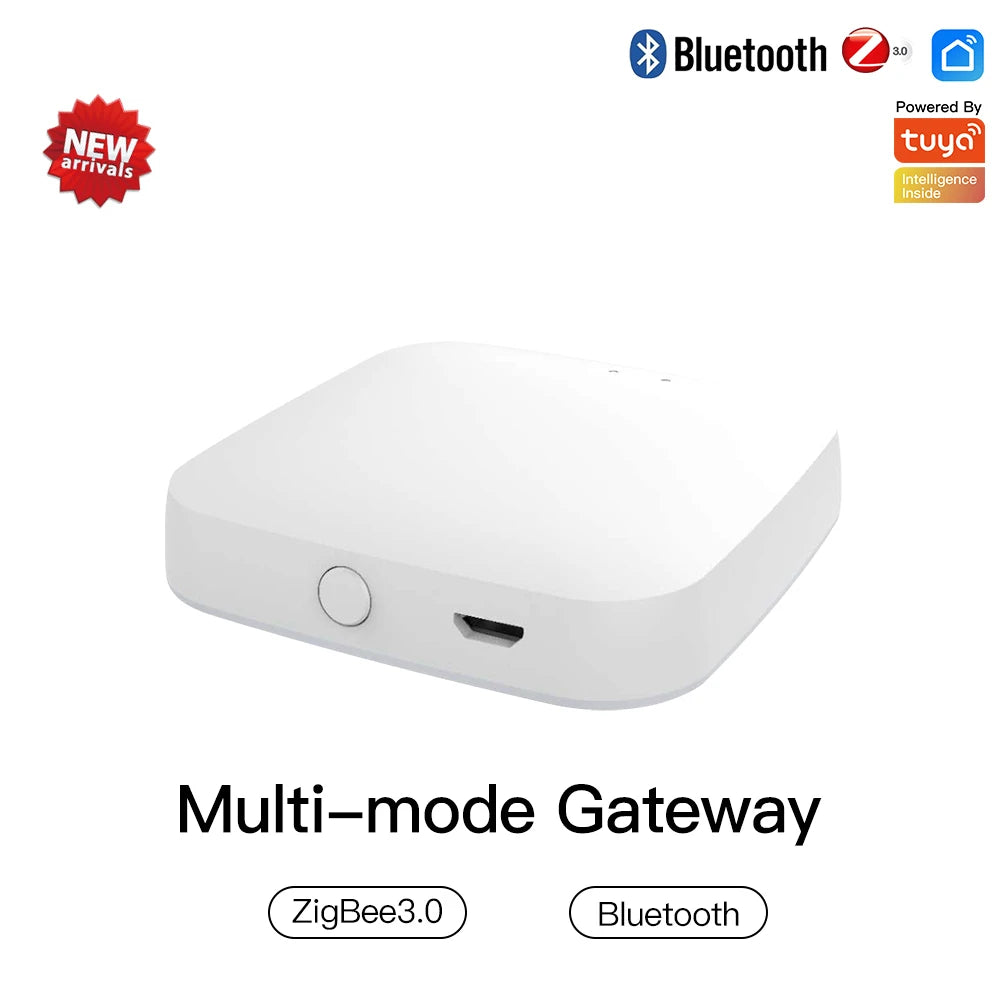 MOES Multi-mode Smart Gateway ZigBee Bluetooth Hub, Voice Control via Alexa/Google Home