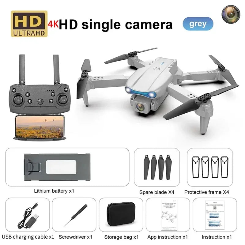 New E99 PRO Drone GPS 8K HD Camera FPV 5G Wifi Brushless Motor Foldable RC Quadcopter