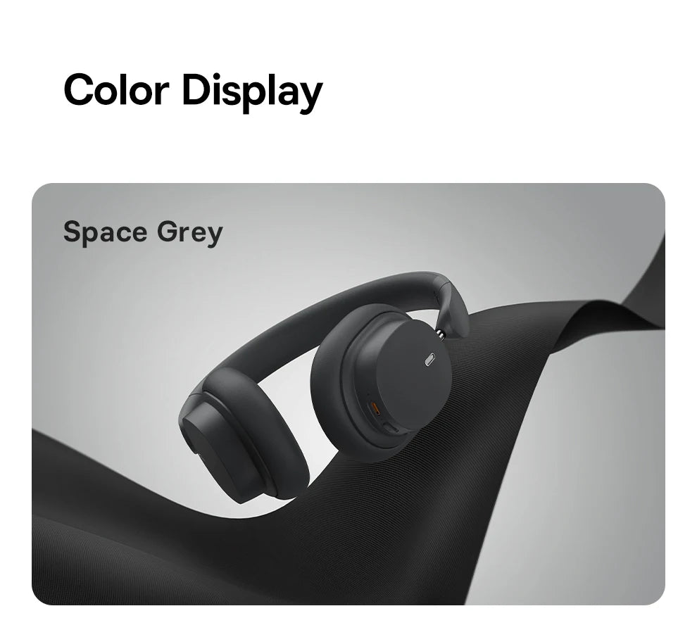 Baseus Bowie D05 Wireless Headphones – 3D Spatial Audio & 70H Playtime