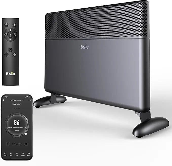 Convection Panel Space Heater, 1500W WiFi & Remote Control, Indoor Whole House Heater