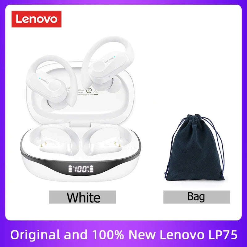 Lenovo LP75 TWS Bluetooth 5.3 Earphones – Waterproof & Noise Reduction