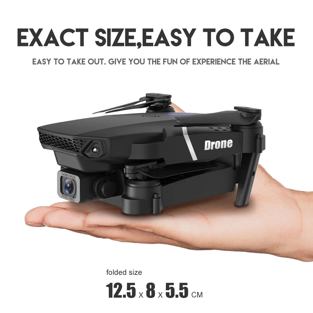 KBDFA 2023 E88 Pro WIFI FPV Drone with 4K Camera - Foldable Quadcopter