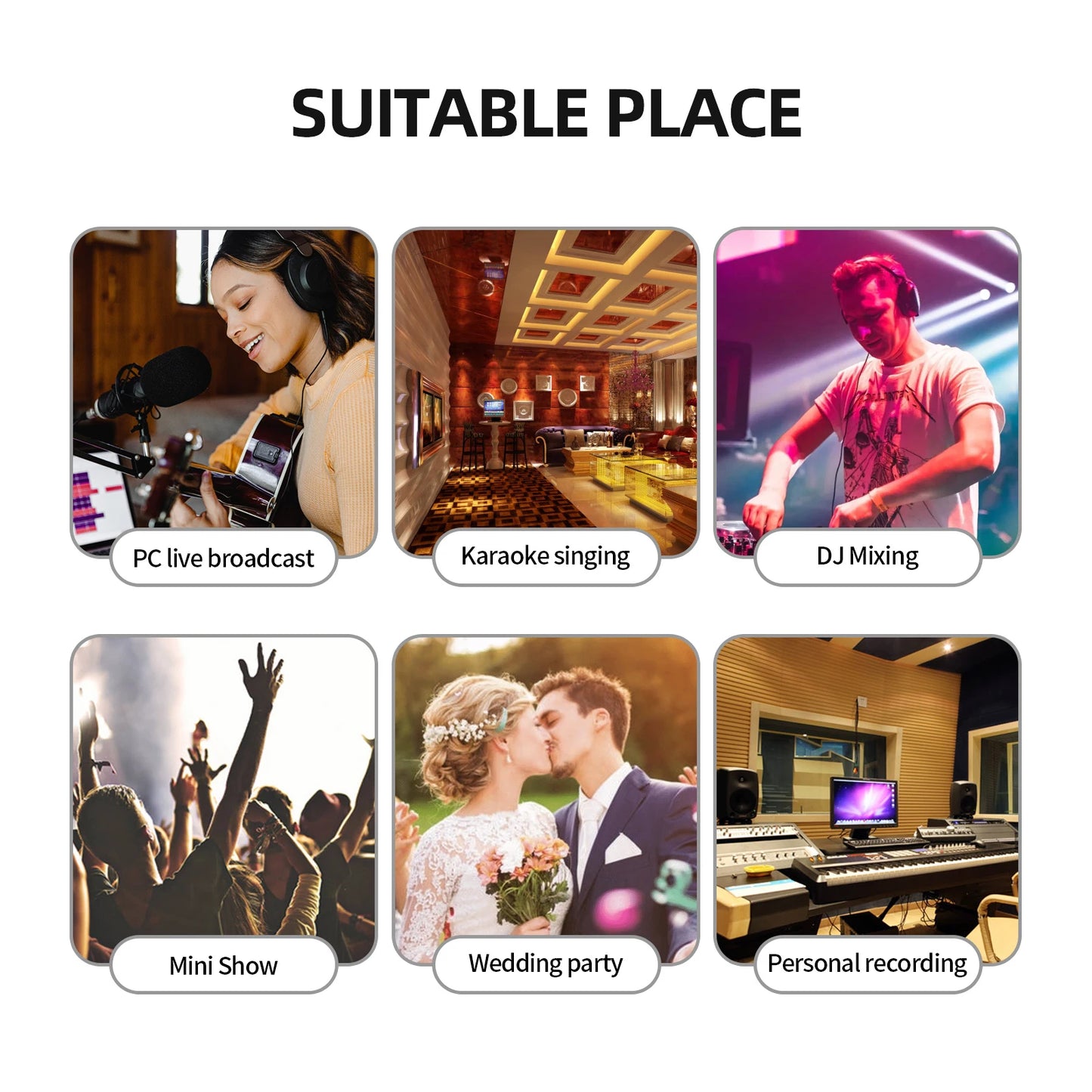 V4 Audio Interface Mixer – 4-Channel Bluetooth USB Recording Console