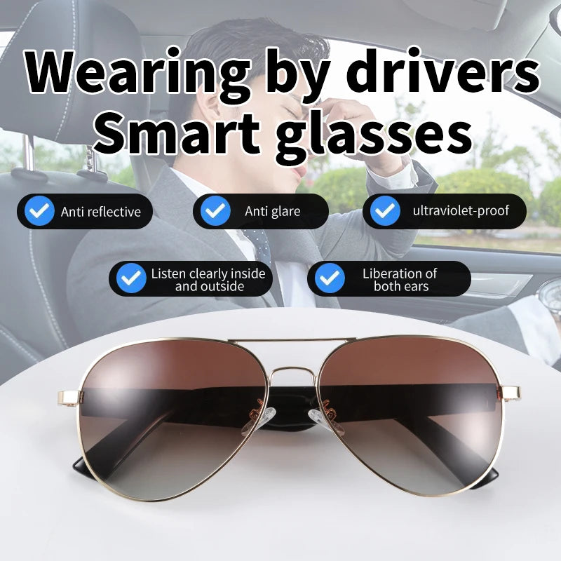 MZ01 Smart Bluetooth Sunglasses, UV400, Fast Charging, Hands-Free Call