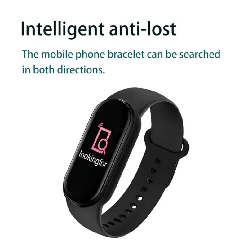 M6 Smart Watch for Men & Women - Fitness Tracker with Heart Rate, Blood Pressure Monitor, Waterproof