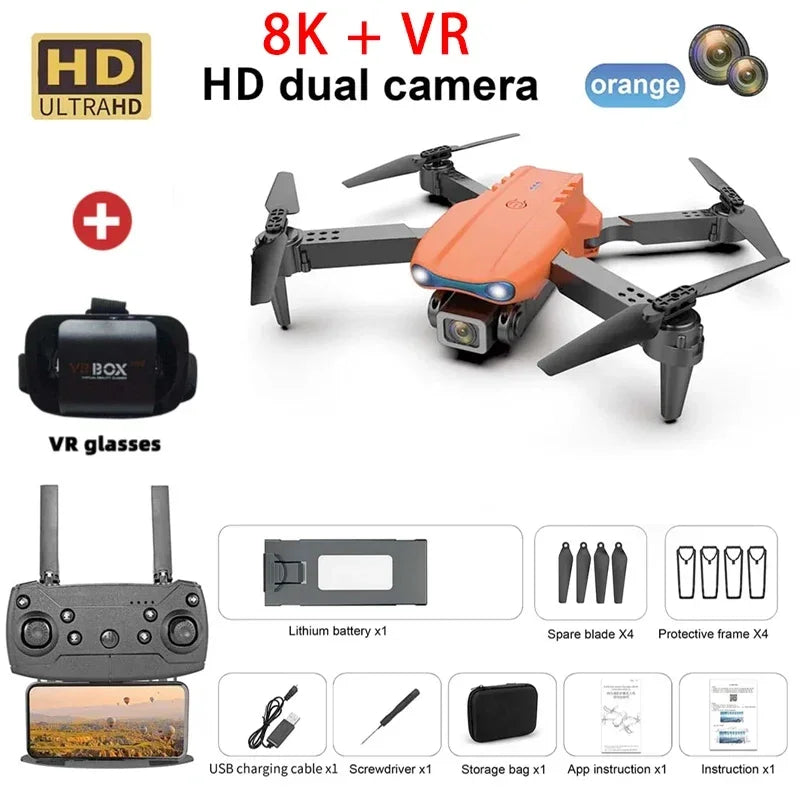 New E99 PRO Drone GPS 8K HD Camera FPV 5G Wifi Brushless Motor Foldable RC Quadcopter