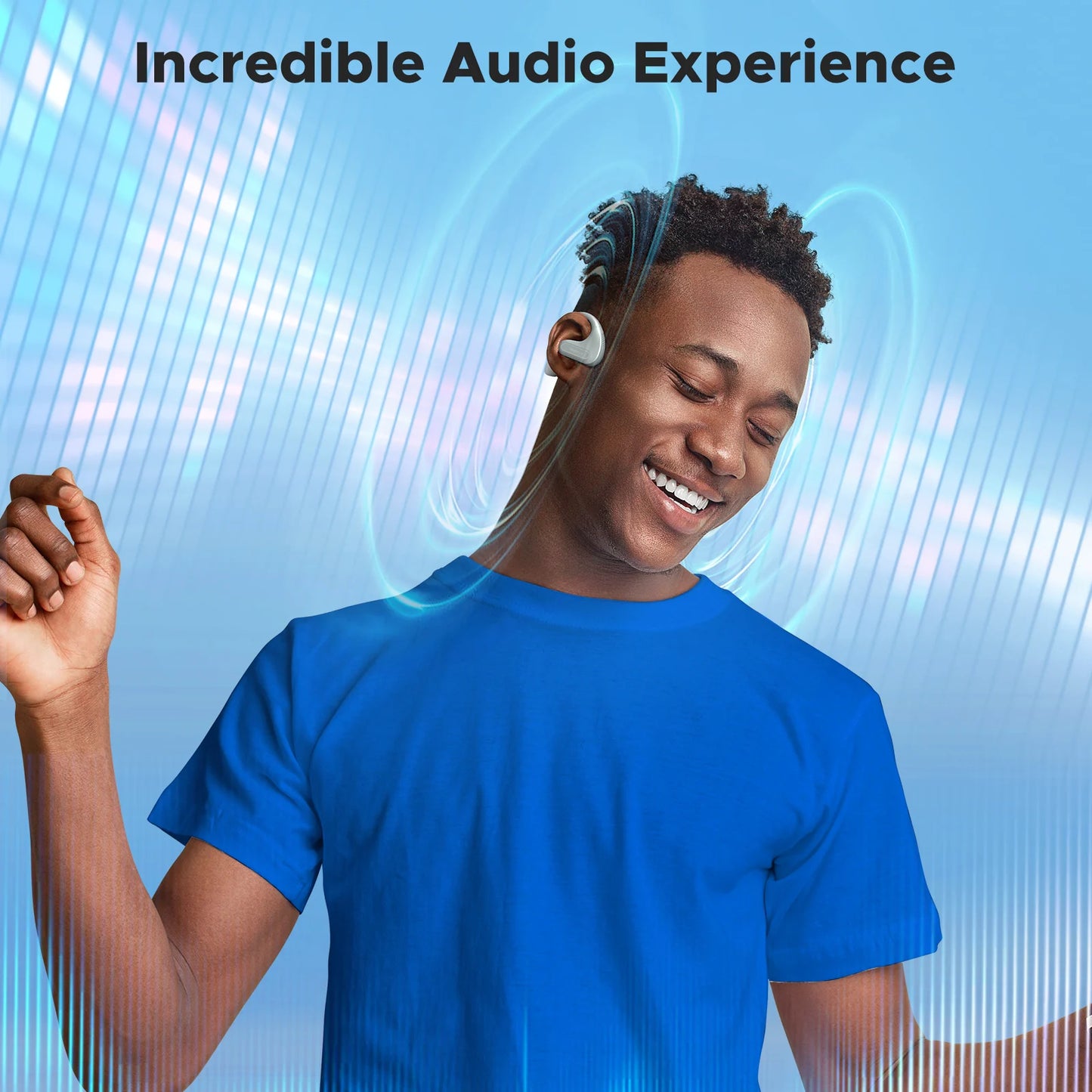 BlitzMax BM-CT2 True Wireless Bluetooth 5.3 Headphones with Enhanced Bass