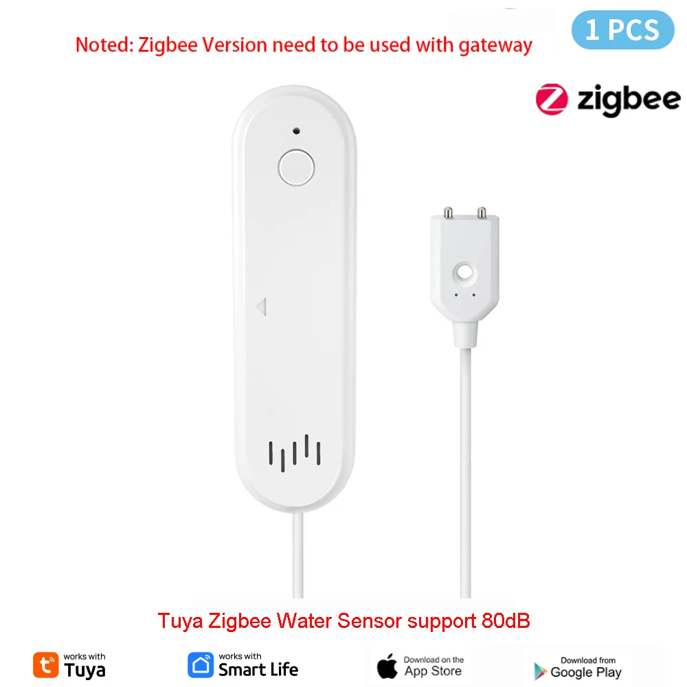 WiFi Water Level Sensor Tuya Leakage Alarm Flood Leak Detector Smart Home Life APP Water Alert Overflow Alarm Security System
