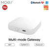 MOES Multi-mode Smart Gateway ZigBee Bluetooth Hub, Voice Control via Alexa/Google Home
