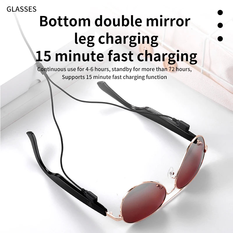 MZ01 Smart Bluetooth Sunglasses, UV400, Fast Charging, Hands-Free Call