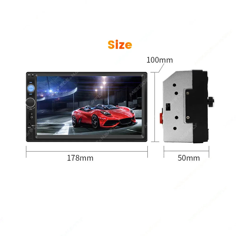 Navifly ND1 2 Din Car Radio 7" HD Touch Screen MP5 Player with BT, FM, SWC & Camera