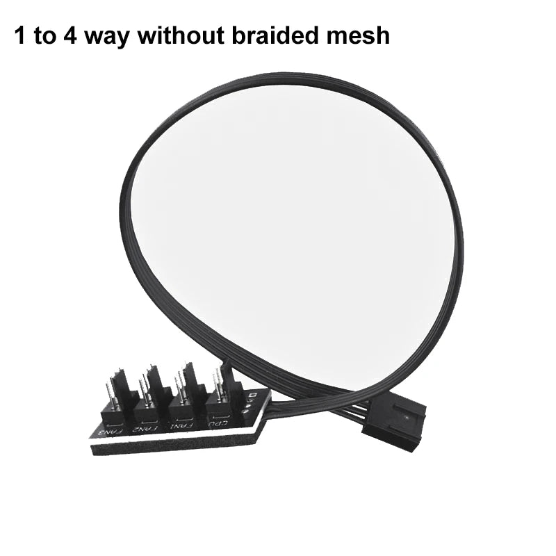 1-to-5 PWM Fan Hub Splitter Adapter for PC Cooling