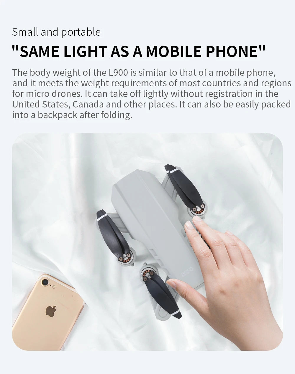 Drone L900 Pro 4K 5G GPS HD Dual Camera Foldable Quadcopter RC