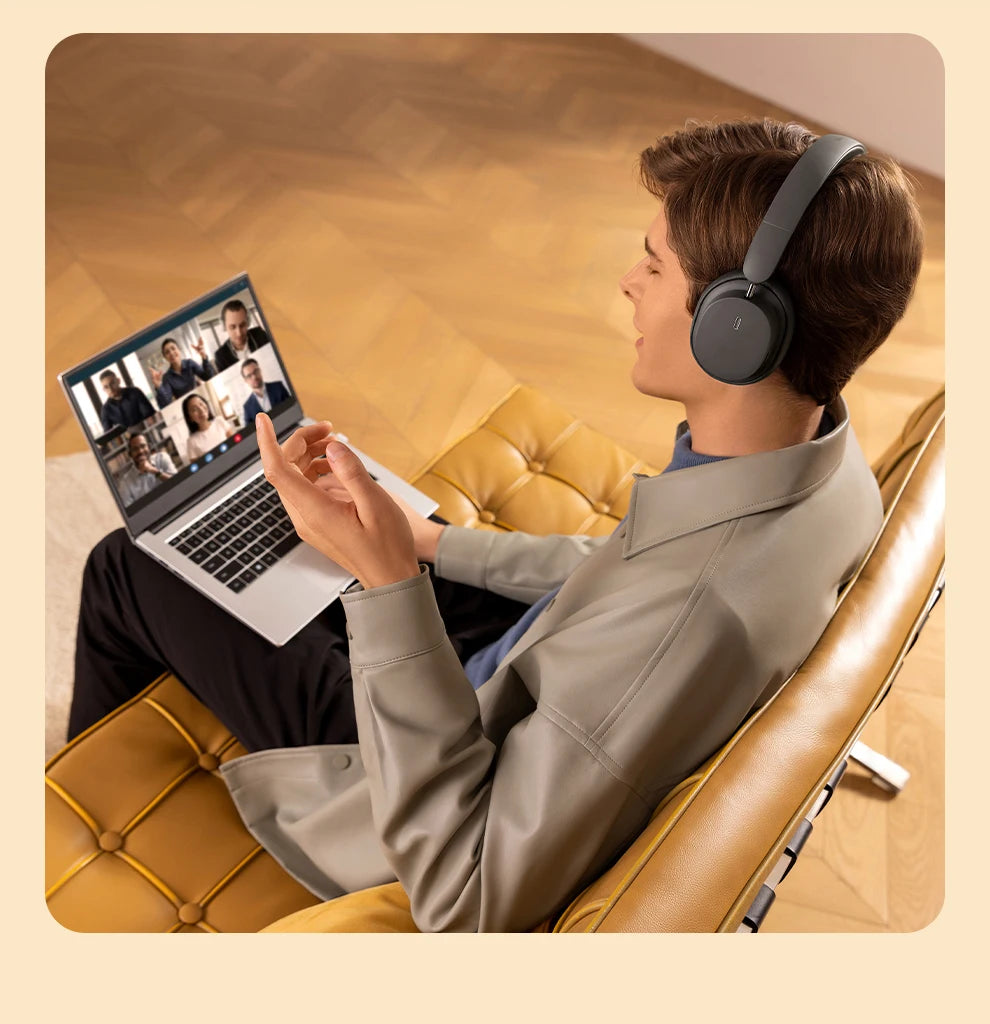 Baseus Bowie D05 Wireless Headphones – 3D Spatial Audio & 70H Playtime