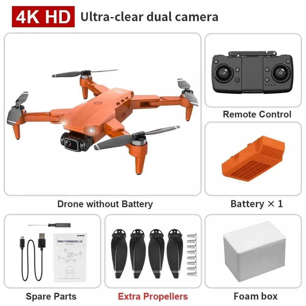 Drone L900 Pro 4K 5G GPS HD Dual Camera Foldable Quadcopter RC