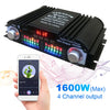 1600W Digital HiFi Stereo Power Amplifier – 4-Channel Bluetooth Amp