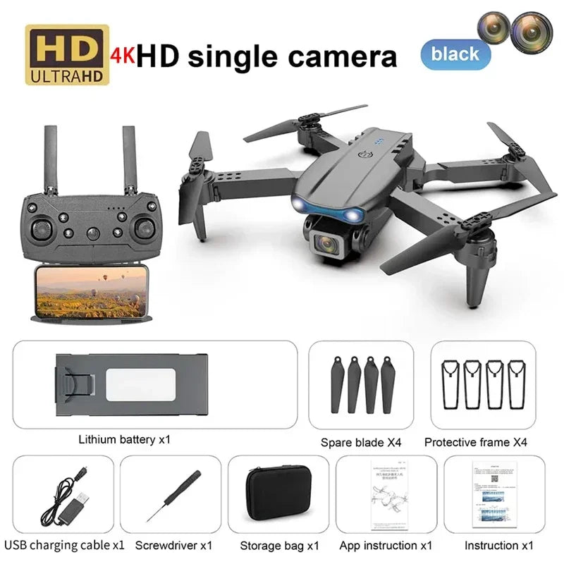 New E99 PRO Drone GPS 8K HD Camera FPV 5G Wifi Brushless Motor Foldable RC Quadcopter