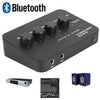 Karaoke Audio Mixer with Bluetooth & 2 Mic Inputs for TV/PC & Amplifier
