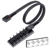 1-to-5 PWM Fan Hub Splitter Adapter for PC Cooling