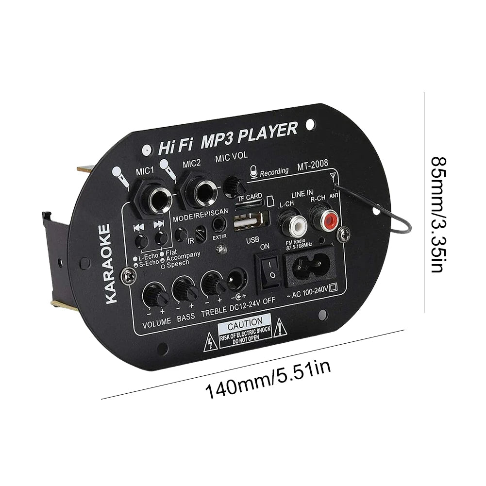Car Subwoofer Bluetooth 5.0 120W DIY Power Amplifier Module