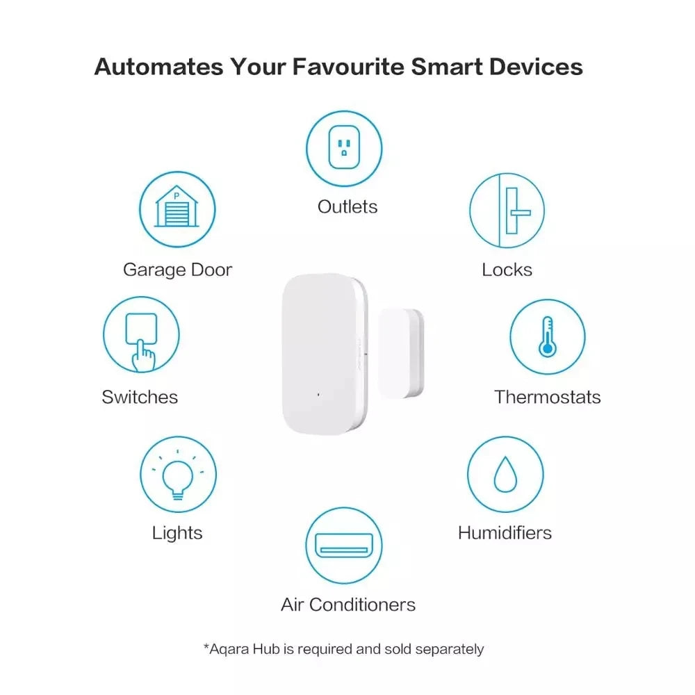 Aqara Zigbee Door Window Sensor - Smart Wireless Alarm for Home Automation