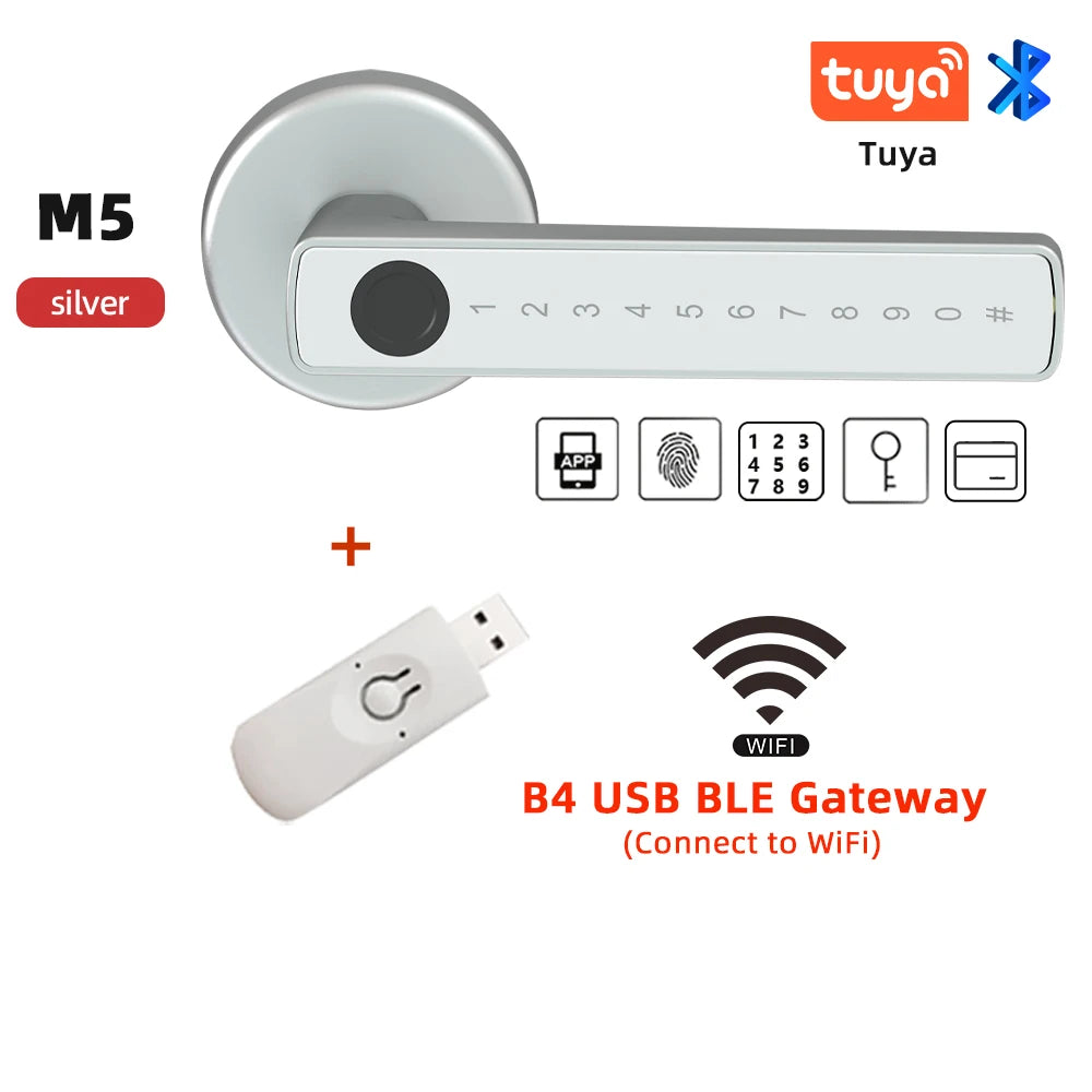 RAYKUBE Tuya BLE Smart Fingerprint Door Lock