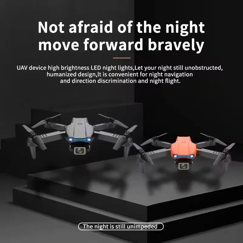 E99 Pro RC Drone Foldable 8K HD Dual Camera Quadcopter with Altitude Hold