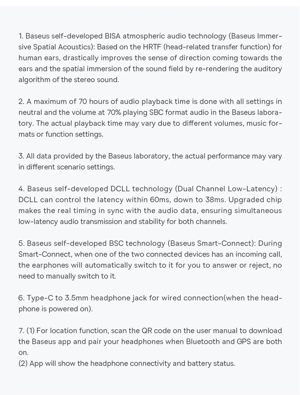 Baseus Bowie D05 Wireless Headphones – 3D Spatial Audio & 70H Playtime