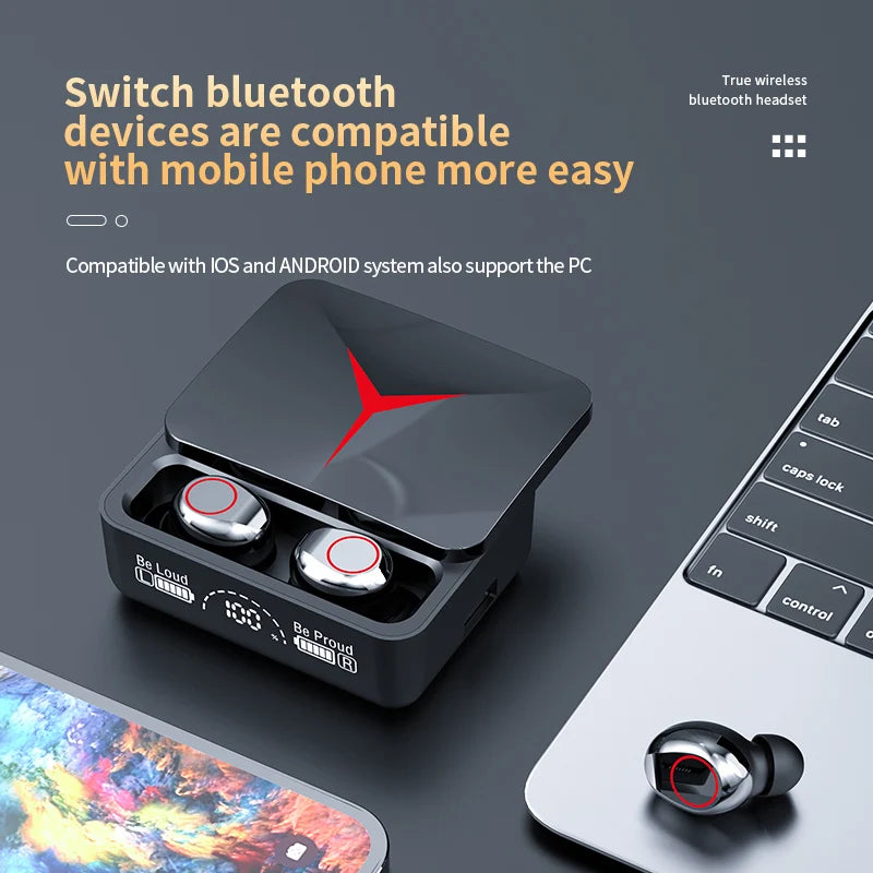 TWS M90 Wireless Gaming & Sport Earbuds – Bluetooth Headphones
