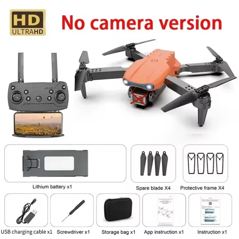 E99 Pro RC Drone Foldable 8K HD Dual Camera Quadcopter with Altitude Hold