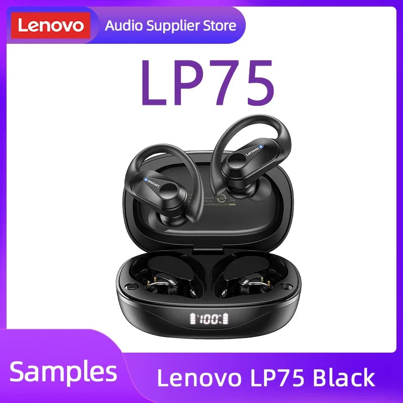 Lenovo LP75 TWS Bluetooth 5.3 Earphones – Waterproof & Noise Reduction