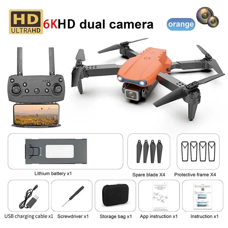 New E99 PRO Drone GPS 8K HD Camera FPV 5G Wifi Brushless Motor Foldable RC Quadcopter
