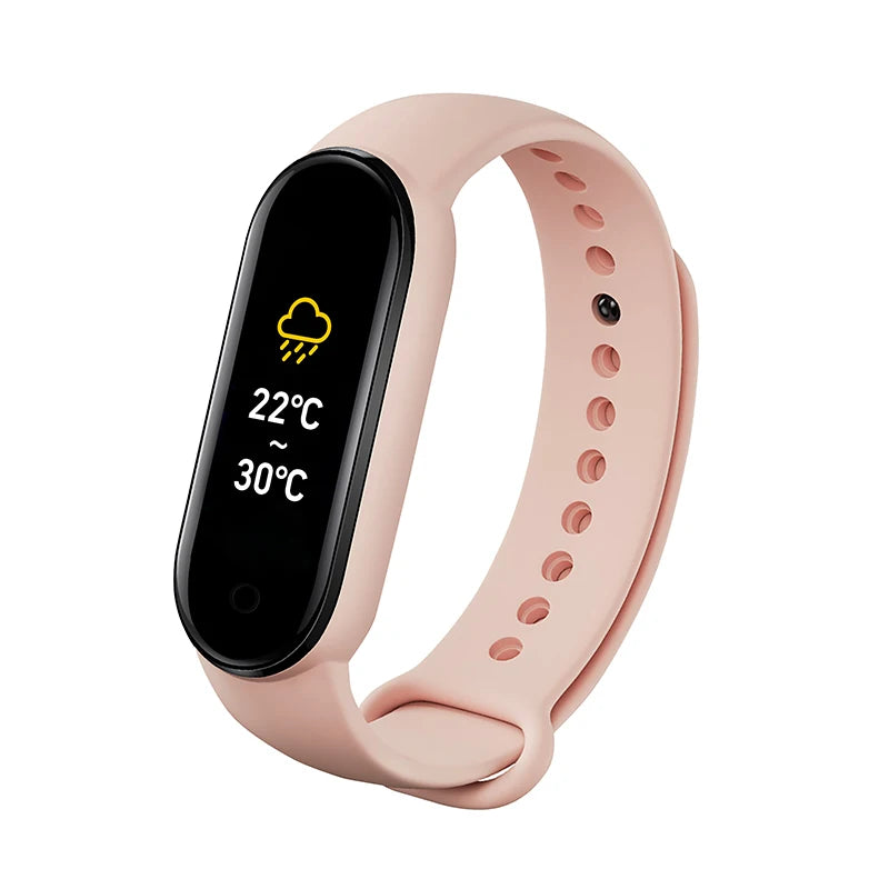 M6 Smart Watch for Men & Women - Fitness Tracker with Heart Rate, Blood Pressure Monitor, Waterproof