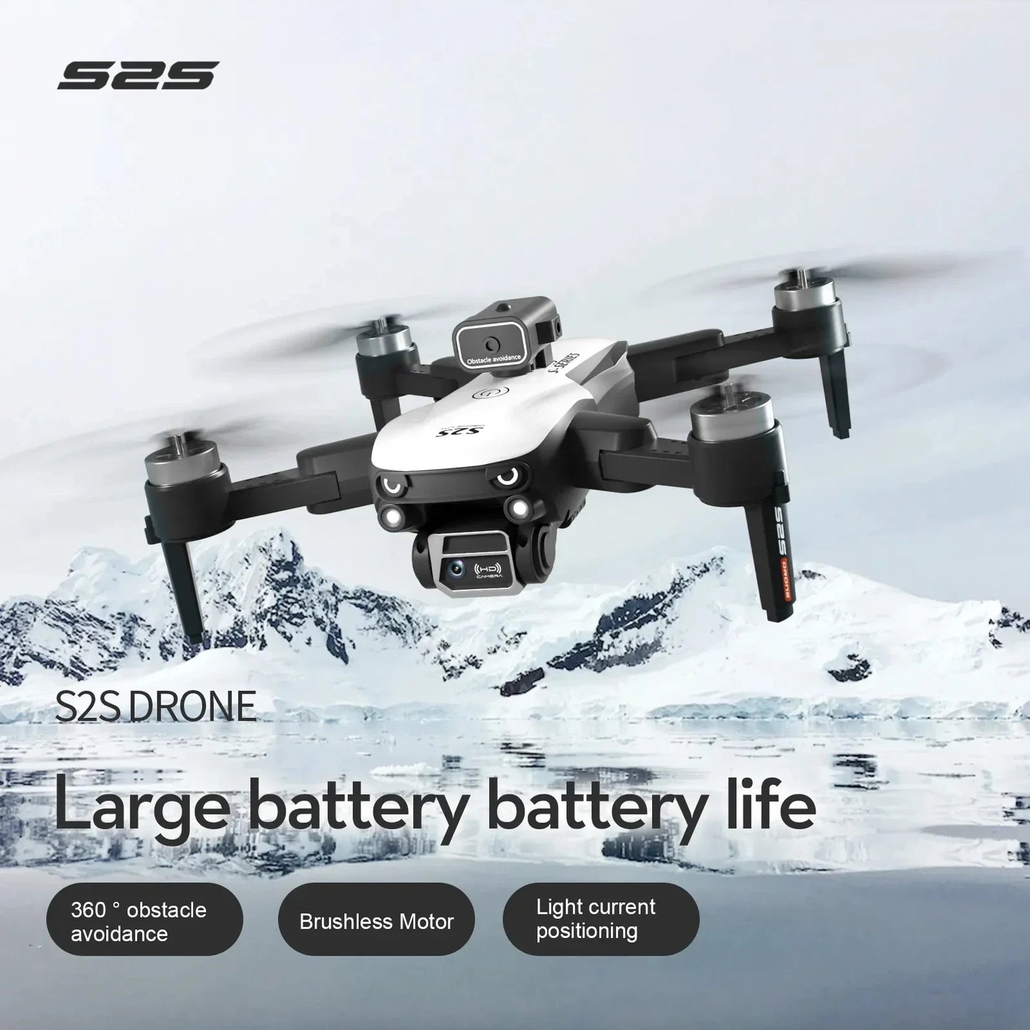 S2S Mini Drone with 4K/8K HD Camera – Foldable Quadcopter for Aerial Photography