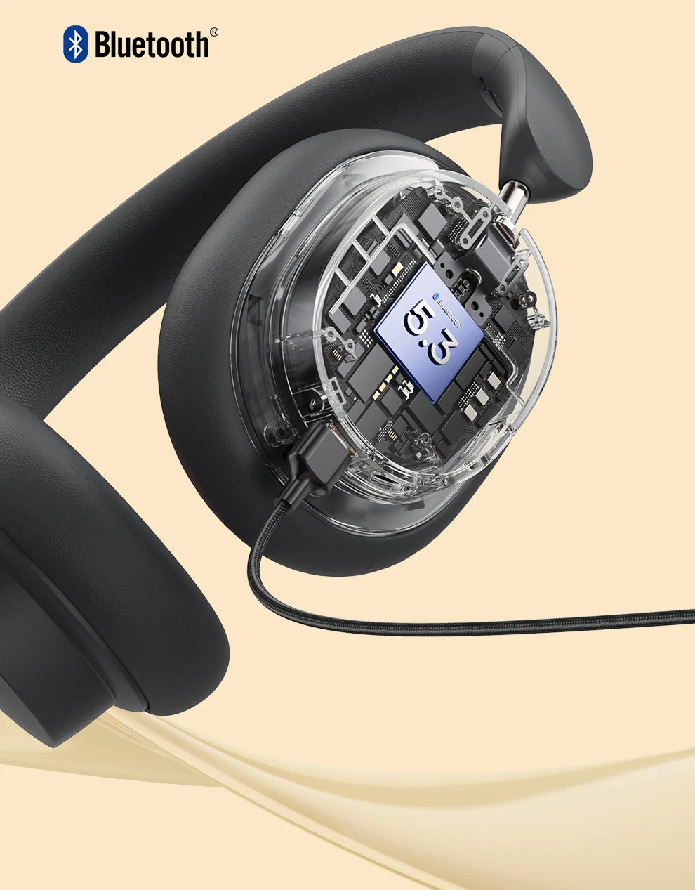 Baseus Bowie D05 Wireless Headphones – 3D Spatial Audio & 70H Playtime