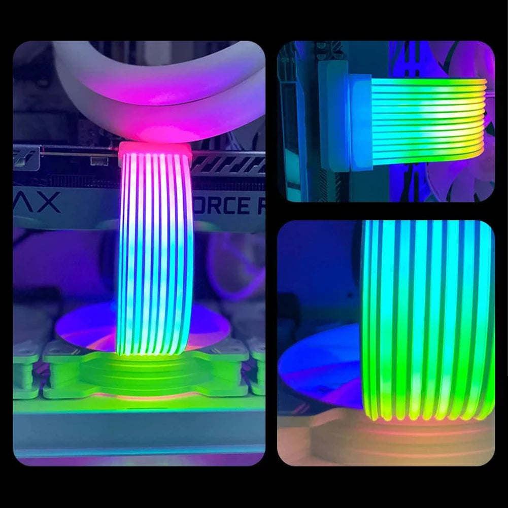 5V 3Pin ARGB Sync PC Power Extension Cable – 8/24PIN LED Strip Light Kit