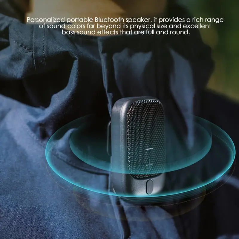 Wireless Wearable Waterproof Speaker – Portable Stereo Bass