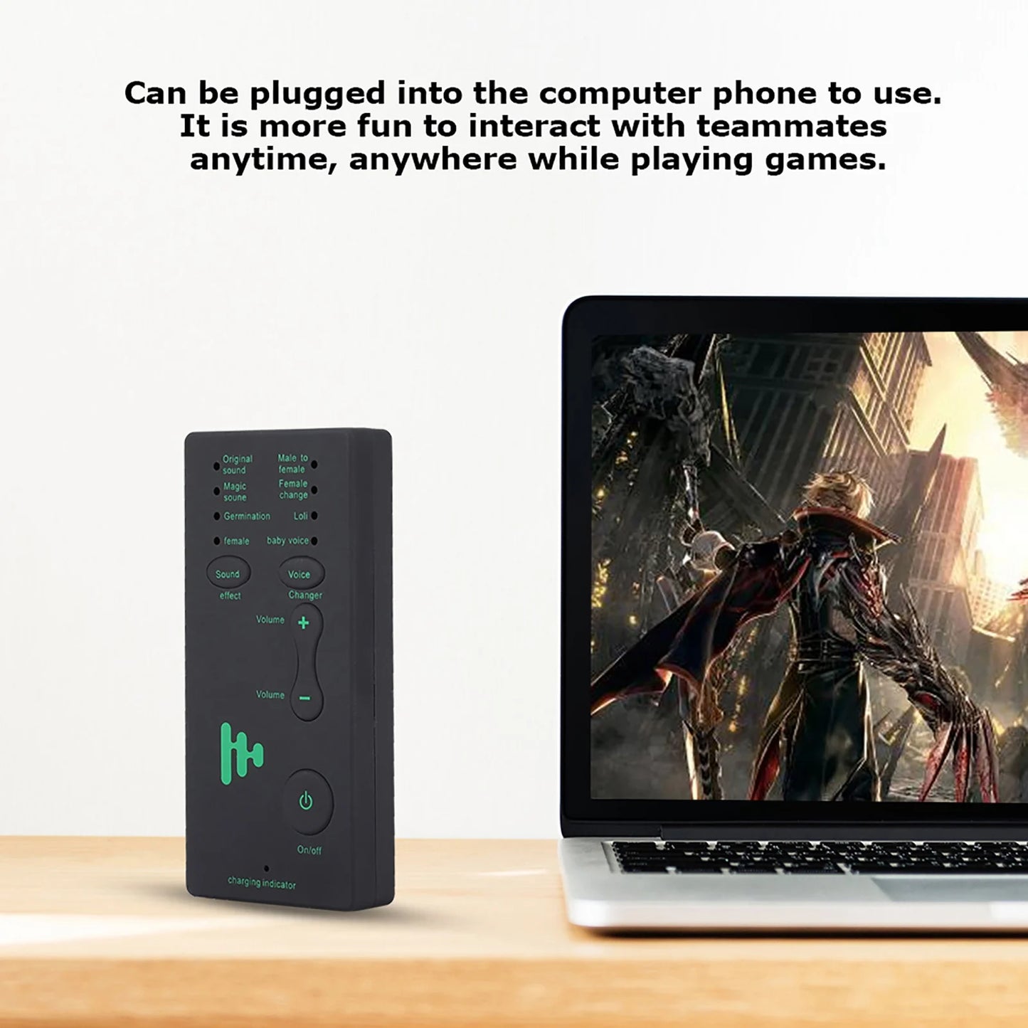 Audio Sound Card Portable Voice Changer for Mobile & PC - English Version