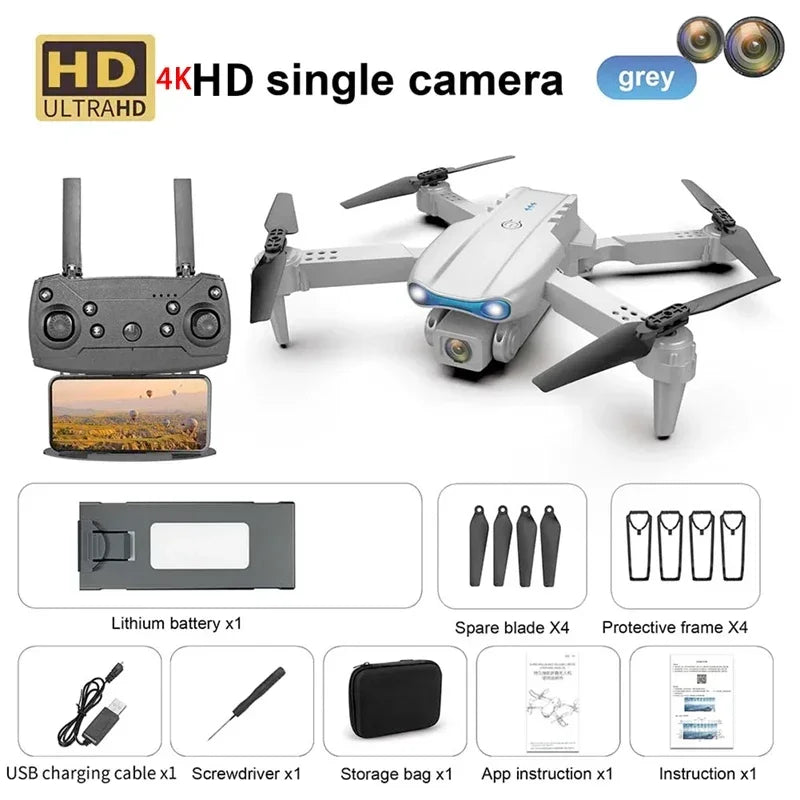 New E99 PRO Drone GPS 8K HD Camera FPV 5G Wifi Brushless Motor Foldable RC Quadcopter