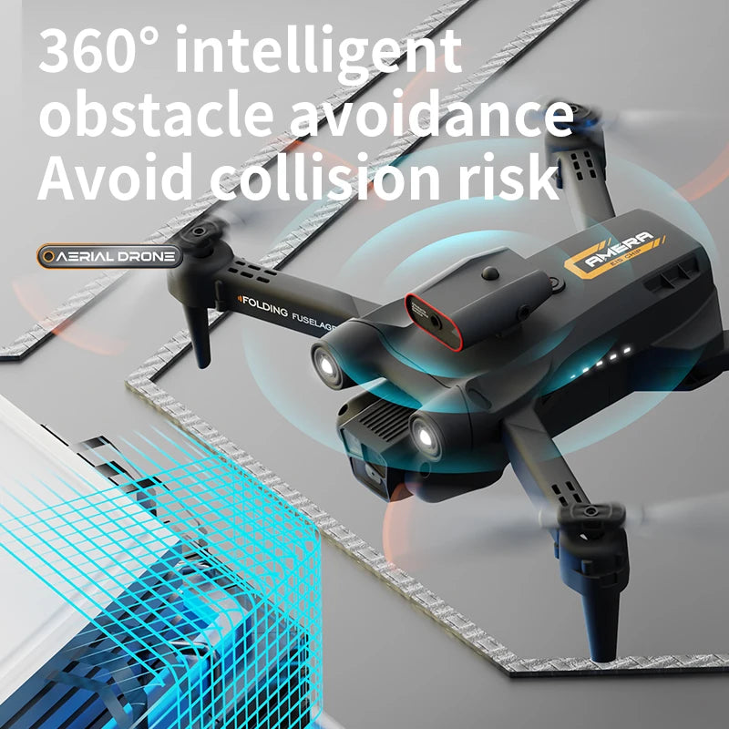 New M17 Max Drone 8K Professional Optical Flow RC Helicopter with Triple HD Camera, Foldable, WIFI FPV, LED, 5000m Range