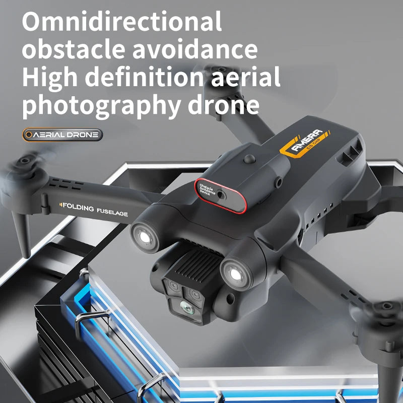New M17 Max Drone 8K Professional Optical Flow RC Helicopter with Triple HD Camera, Foldable, WIFI FPV, LED, 5000m Range
